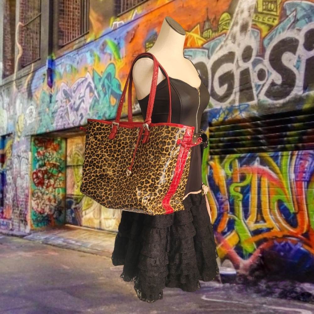 Brighton Whitney Leopard Print Bag